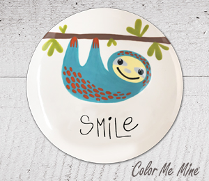 Denville Sloth Smile Plate