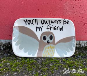 Denville Owl Plate
