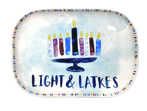 Denville Hanukkah Light & Latkes Platter