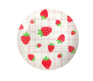 Denville Strawberry Plaid Plate
