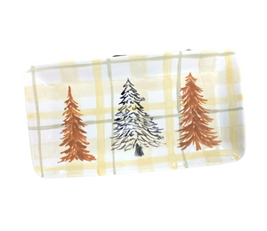 Denville Pines And Plaid Platter