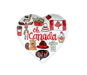 Denville Canada Heart Plate