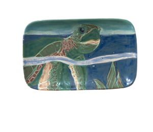 Denville Swimming Turtle Plate