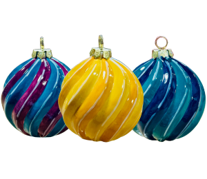 Denville Jewel Toned Spiral Ornament