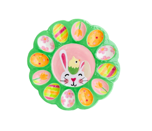 Denville Easter Sherbet Egg Plate