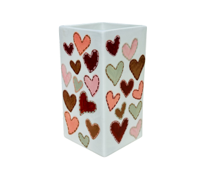Denville Quilted Heart Vase